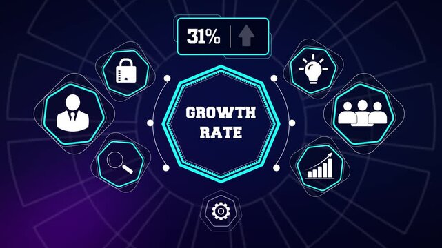 Growth rate calculation dashboards perfect for tracking e-commerce conversion benchmarks corporate scaling metrics and startup pitch decks