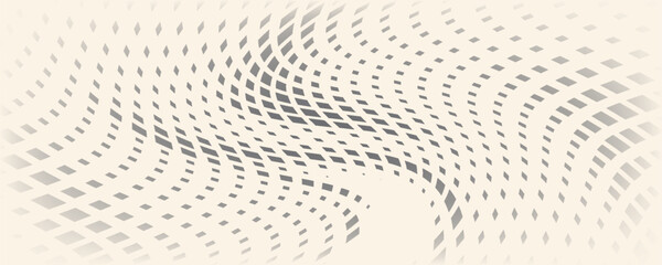 Rectangular Shapes Vector Abstract Geometric Technology Extreme Sports Pattern Background. Halftone Rhombus Retro Simple Backdrop. Minimal 80s Style Dynamic Tech Wallpaper © lungtang
