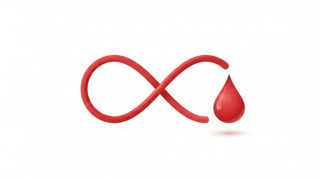 World Blood Donor Day An infinite symbol of selfless giving, continuous support, and the vital flow of blood donation for global health and future