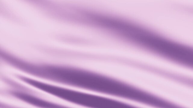 Pastel Lilac and Lavender Silk Fabric Waves with Smooth Elegant Motion Background