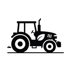 Obraz premium Agricultural tractor icon for sustainable farming and agriculture