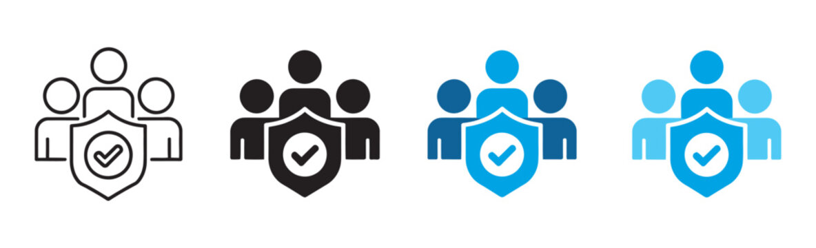 Trade Union Icon Set, Multiple Style Collection, Labor Organization Symbols, Worker Rights, Employment, Membership, Advocacy, Vector Icons