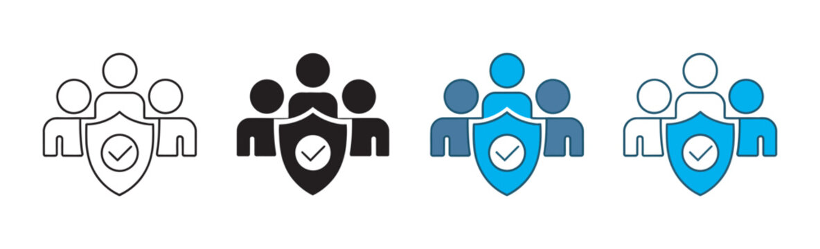 Trade Union Icon Set, Multiple Style Collection, Labor Organization Symbols, Worker Rights, Employment, Membership, Advocacy, Vector Icons