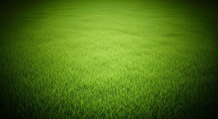 Naklejka premium Fresh Green Grass Field Background Texture in a Natural Outdoor Park Setting
