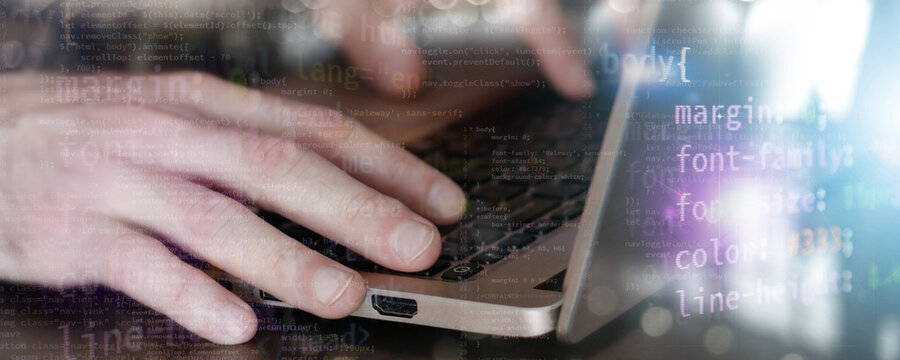 html and css front-end developing banner