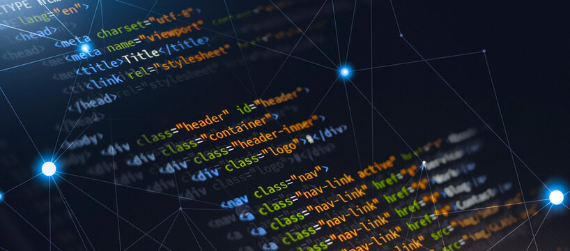 html front-end web developing for website banner
