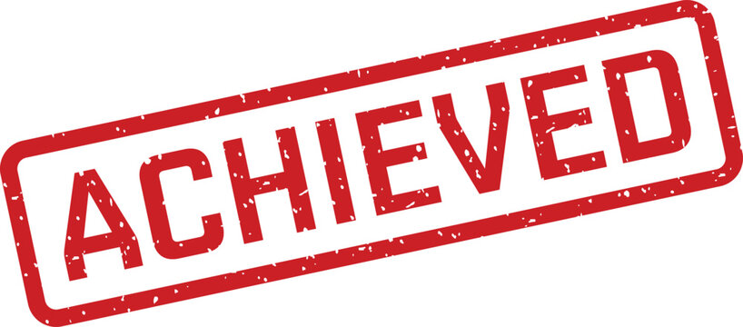 Red achieved stamp