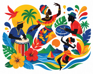 Juneteenth Freedom Celebration African American Culture Vector