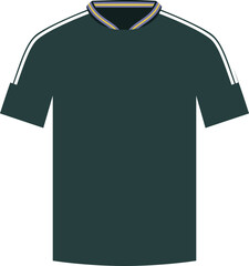 Naklejka premium Green Saudi Arabia national football team jersey for World Cup with clean modern design and classic collar