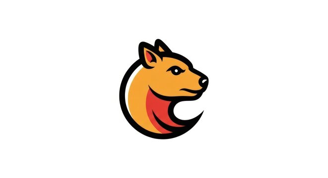 Shiba Inu Dog Cryptocurrency Logo Design.