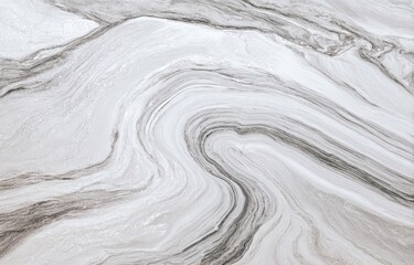 Obraz premium Swirling gray and white marble-like pattern with undulating, organic lines
