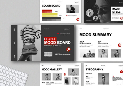 Minimal Mood Board Template Layout