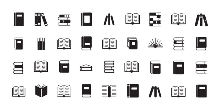 Extensive collection of book and reading related icons offering diverse styles and formats.