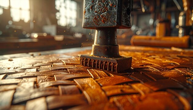 Close up of a wooden chess board with pieces in play.