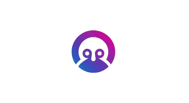 Purple and pink gradient profile icon.