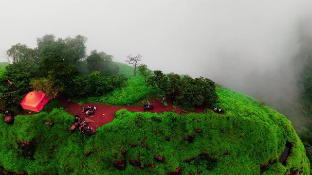 Floating Mountain Above the Clouds in Lonavala | Drone Cinematic