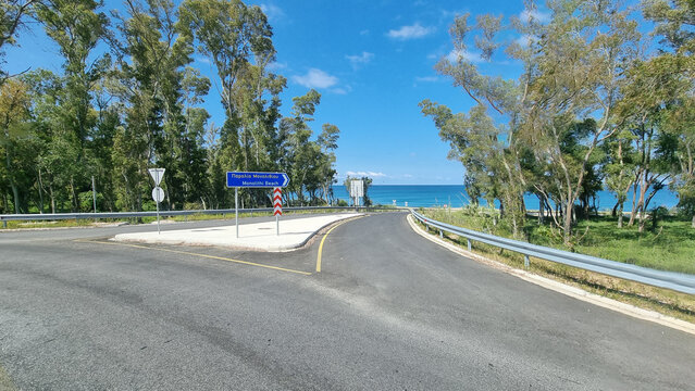 road toll  station in egnatia street greece