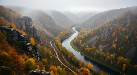 Scenic Scenic River Valley Valley drone river valley scenic drone shot