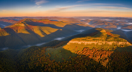 Shot Panoramic Drone Mountain drone mountain range panoramic shot