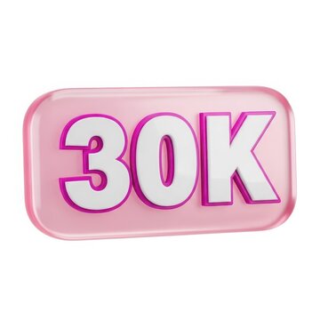Pink badge with 30k