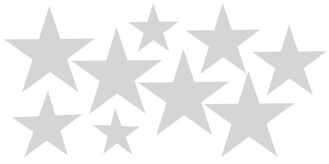 Obraz premium Vector illustration of multiple gray stars on white background for decoration