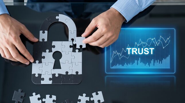 Building Trust in Digital Security: Conceptual business solution for data protection, ensuring corporate integrity and financial growth through technology.