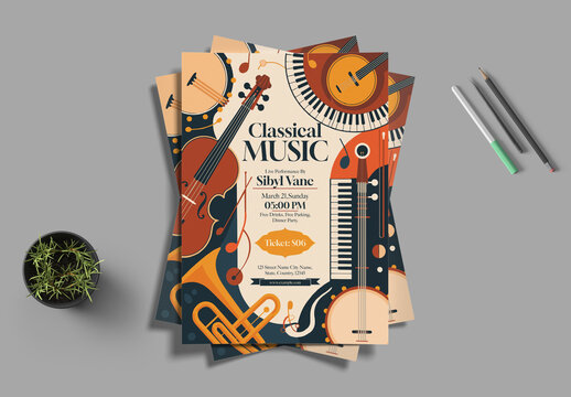 Classical Music Concert Flyer Template