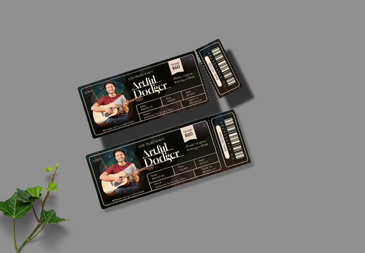 Music Festival Entry Ticket Design