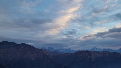 Fototapeta premium clouds over the mountains