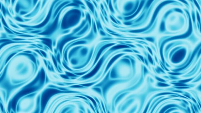 Abstract blue fluid waves pattern with a glossy texture