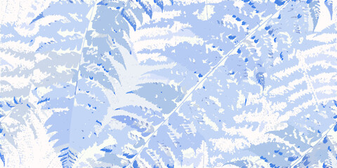 fern frond in abstract watercolor style plant © Provhash