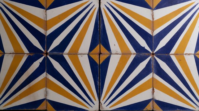 Geometric Pattern on Brazilian Hydraulic Cement Tiles