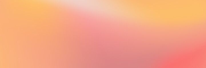 Fototapeta premium Peach gradient background in pink haze, orange light and coral sunset with elegant red pastel poster style. Peach gradient background, pink calm.