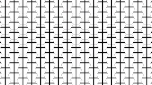 Electric Sci-Fi Hexagonal Data Grid Background. Modern Minimalist Tech Geometry Loop Corporate Presentation Video Texture