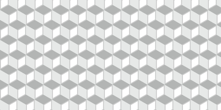 simple grey 3d cube pattern vector design.
