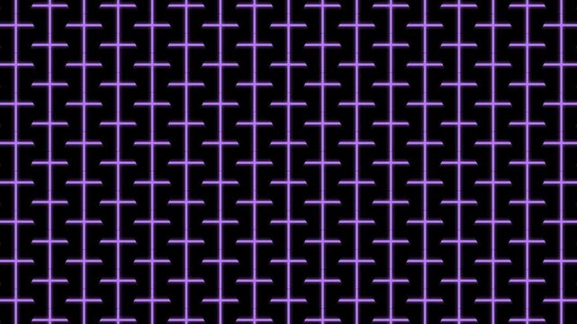 Seamless Modern Tech Grid Pattern Loop. Minimalist Deep Magenta Sci-Fi Presentation Backdrop Data Geometry Texture