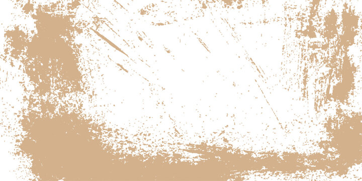 Brown grunge border texture background with distressed scratch effects. vintage abstract frame layout for design card