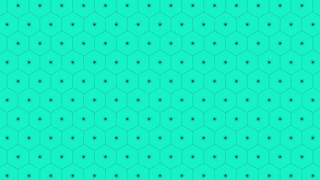 Minimalist Sci-Fi Data Grid Motion Graphic. Modern Tech Hexagonal Geometric Loop Presentation Video Texture Background