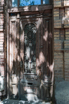 Old Tbilisi's architectural details old door