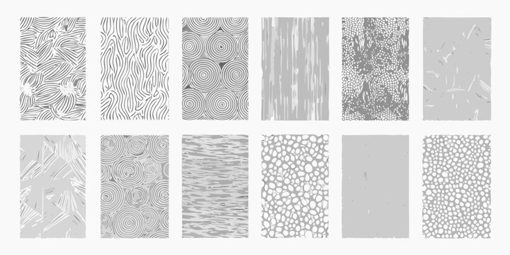 collection of twelve texture patterns vector pattern