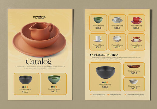 Minimal Product Catalog Flyer Template