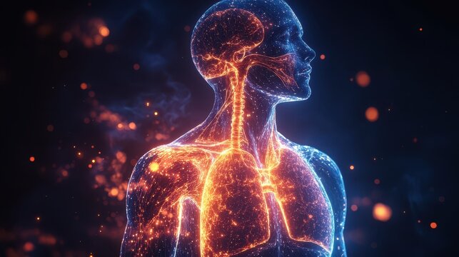 Abstract Lungs with red human bronchial tree structure. Lungs anatomy,left and right bronchus, bronchioles,Medicine cure tuberculosis, pneumonia, asthma. Abstract health care medical concept.