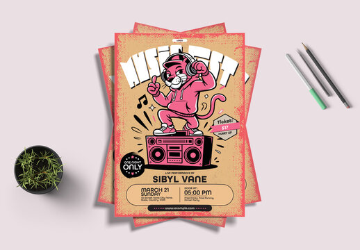 Urban Music Festival Flyer Template