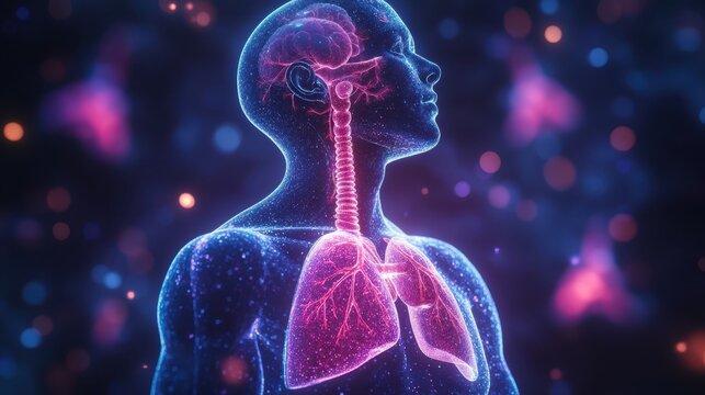 Abstract Lungs with red human bronchial tree structure. Lungs anatomy,left and right bronchus, bronchioles,Medicine cure tuberculosis, pneumonia, asthma. Abstract health care medical concept.