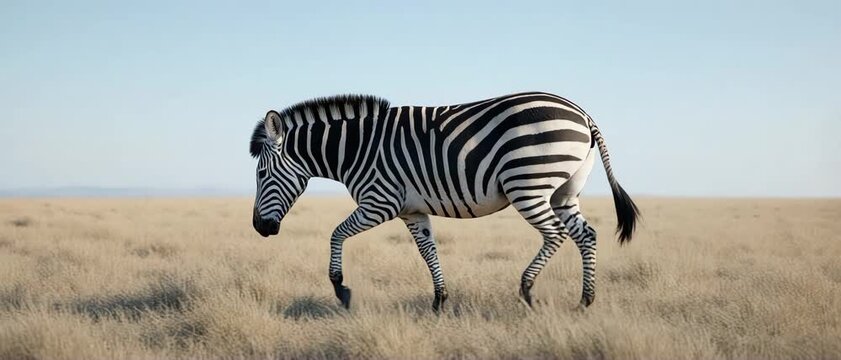 Zebra in the savannah