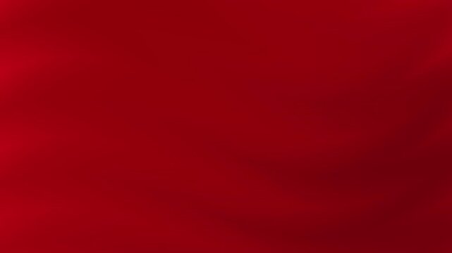 Smoothly waving deep red abstract fabric background animation