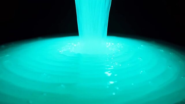 Neon Glass Flow Stream in Vertical Format