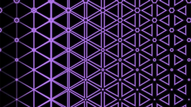 Pro-grade hexagonal data grid animation. Immersive abstract technology pattern for sci-fi HUD or cyber defense interface. 4K loop.