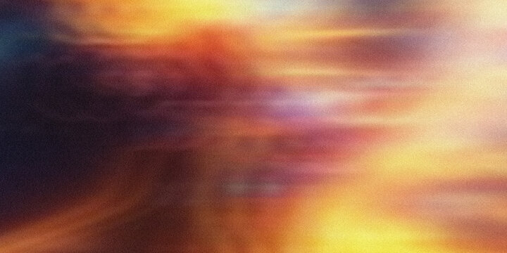 Warm sunset gradient background with motion blur horizontal light streaks golden orange red and purple textured finish look.