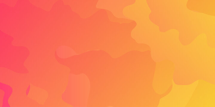 Light yellow, Red vector backdrop with curves. Colorful geometric background. Orange elements with fluid gradient. Dynamic shapes composition. Groovy abstract wavy layered background .

